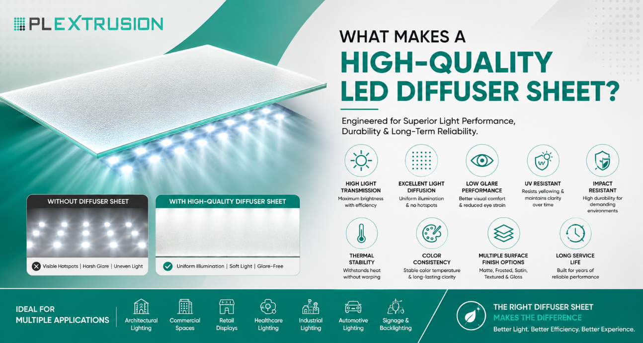 High Quality LED Diffuser Sheet Features